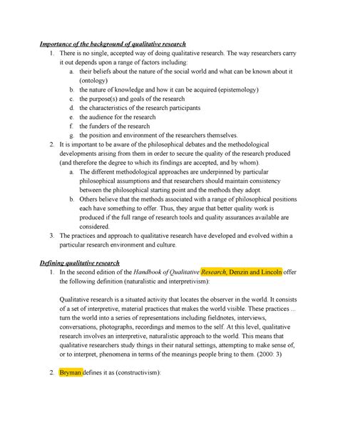 Unit 1 History, Foundation and Philosophical Background of QRM ...