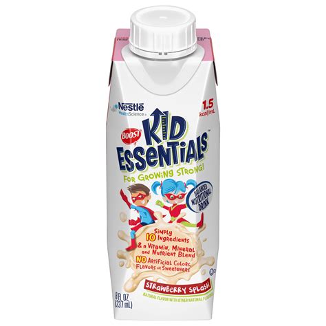 Boost Kid Essentials 1.5 Pediatric Oral Supplement Strawberry Splash 8 ...