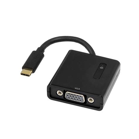 USB Type-C to VGA Adapter. Support Resolution up to 1080p. Bus-Powered ...