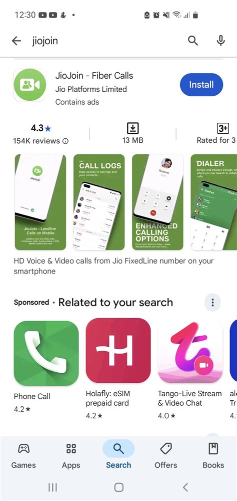 How can I start using the JioFiberVoice service on my smartphone?