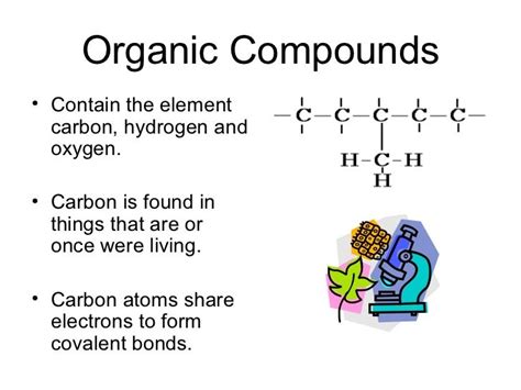 Structure of organic compounds
