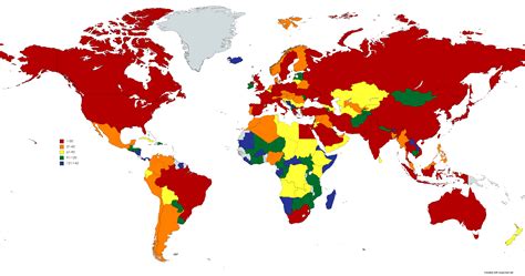 Map of Countries by military rankings on https://www.globalfirepower.com/ : Maps
