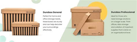 LET'S PAC - Multipurpose Storage Box with Lid - Corrugated Cardboard ...