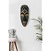 Buy Mati Ke Laal Handmade Terracotta Tribal Decorative Mask (Black ...