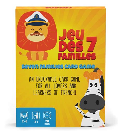 7 Families - A French Card Game for Learners of French of All Ages