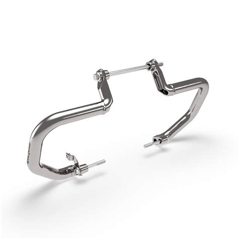 Royal Enfield KXA00203 Silver Compact Engine Guards for Super Meteor ...