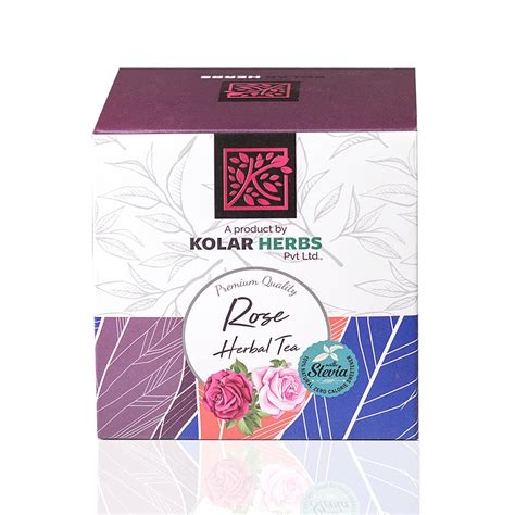 KOLAR HERBS ROSE FLAVORED HERBAL TEA BAGS 1.8 GRAMS EACH (PACK OF 1 ...