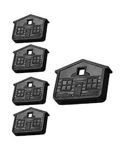 Lucky Line House Shaped Key Cap for KW1 & SC1 Key Ways, Black, 5/PK ...