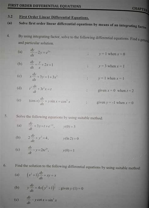Image result for Solve First Order Differential Equations