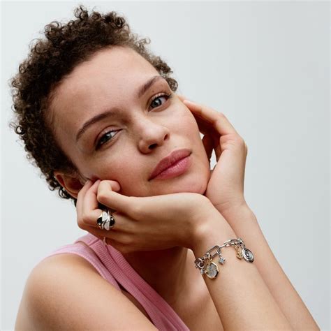 Pandora Stackable Rings Shop India - Silver ME Texture & Stones Ring