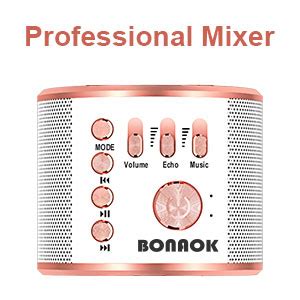 BONAOK Wireless Bluetooth Karaoke Microphone,3-in-1 Portable Handheld ...