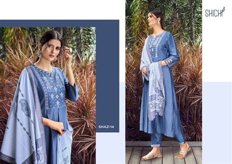 Shichi Aza Ready Made Kurtis Bottom With Dupatta Catalog