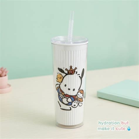 Pochacco Kawaii Tumbler with Straw – Okiedoky
