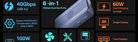 ACASIS 40Gbps M.2 NVMe SSD Enclosure with Cooling Fan