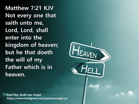 Matthew 7:21 KJV | Kingdom of heaven, Kjv, Lord