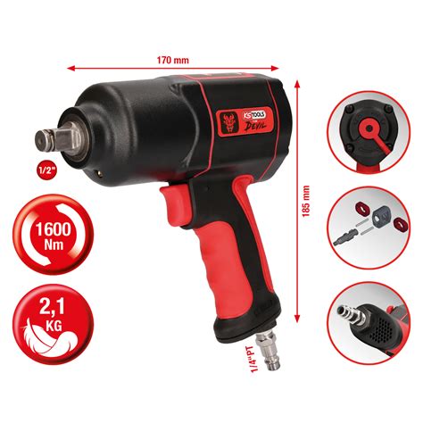 1/2" THE DEVIL high performance impact wrench, 1600Nm | Impact Wrenches ...