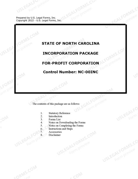 North Carolina Corporation With 1099 | US Legal Forms