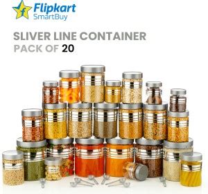 Flipkart SmartBuy Plastic Grocery Container - 1200 ml, 650 ml, 350 ml ...