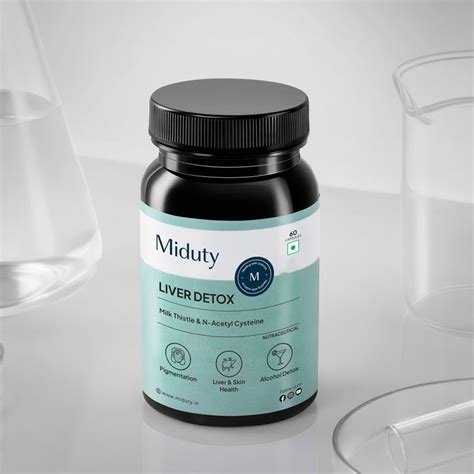 Best Liver Detox Capsules in India with Milk Thistle & NAC | Miduty