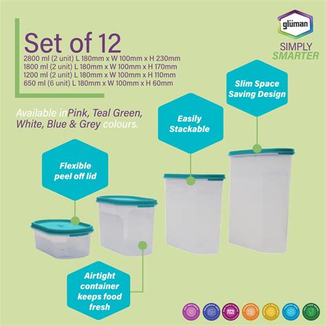 Gluman | Modular Container set of 12