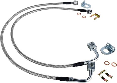 Amazon.com: 89715 Front and Rear Extended Stainless Brake Lines for Jeep Wrangler TJ YJ 87-06 ...