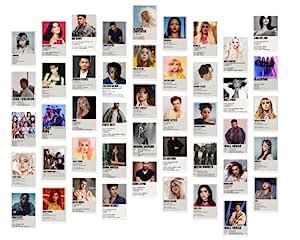 Shelby Posters Pack of 50 Song Singer Artist Aesthetic Wall Posters ...