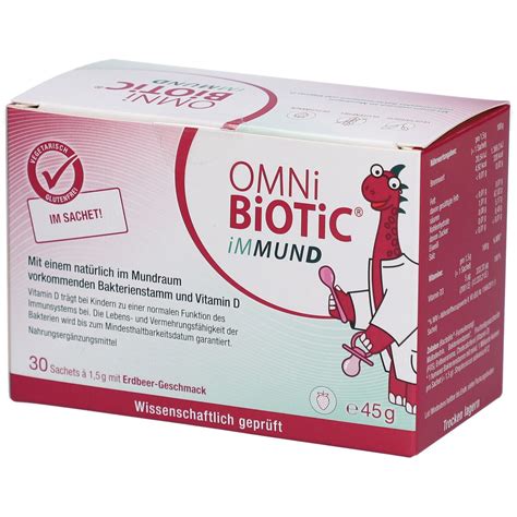 OMNi-BiOTiC iMMUND Sachets mit Vitamin D und Streptococcus salivarius K12 30x1,5 g - Shop Apotheke