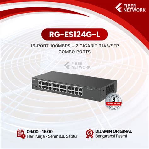 Jual Ruijie Reyee RG-ES124G-L 24-Port Gigabit Unmanaged Switch Steel ...