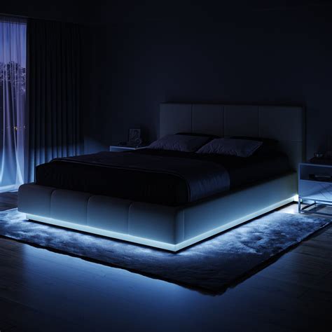 Bed Frame With Led Lights In Headboard at Julia Torres blog