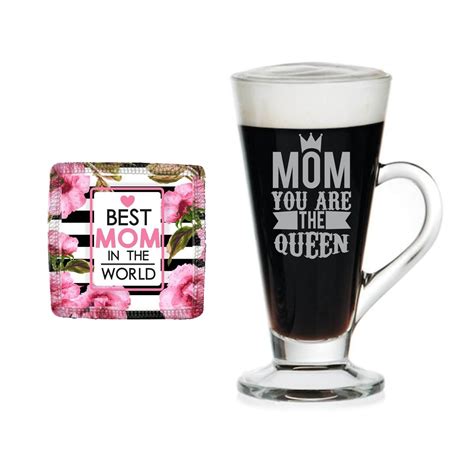 Buy TheYaYaCafe Yaya Cafe Mothers Day Gifts, Queen Mom Engraved Glass ...