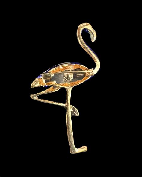 Azure Flamingo Brooch – Shiny Dabba