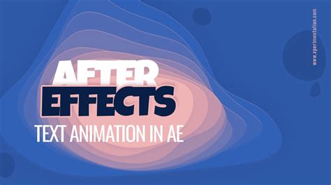 Text Animation in After Effects