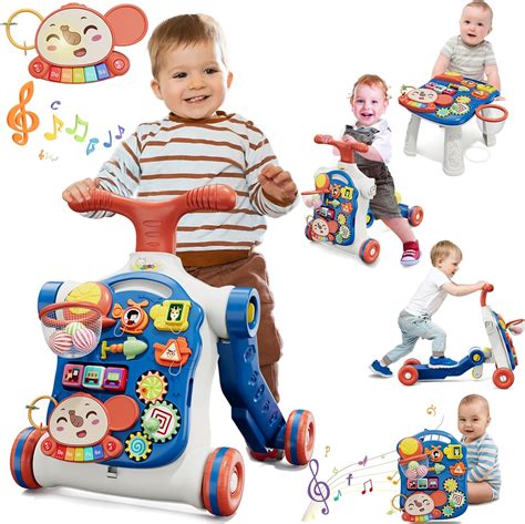 Amazon.com: QDRAGON 5 in 1 Push Walkers for Baby Boys, Toddler Learning ...