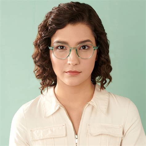 Green Transparent Full Rim Round Lenskart Air Comfort LA E13386AF-C3 ...