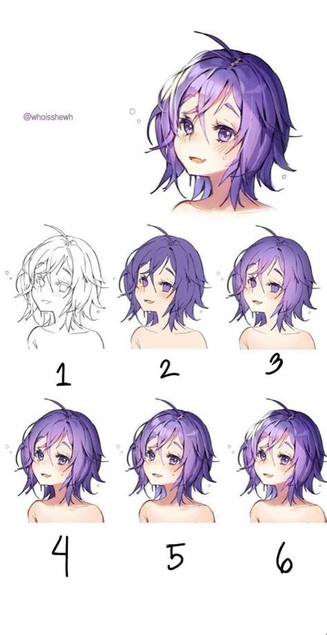 Image result for Anime Hair Coloring Tutorial