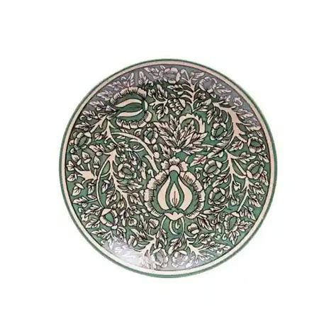 Buy Shilpkara 'Green Royals' Hand Painted Kalamkari Serving Dinner ...