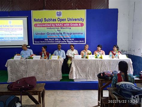 NSOU - Photo Gallery - Induction Meeting at Bankura Christian College ...