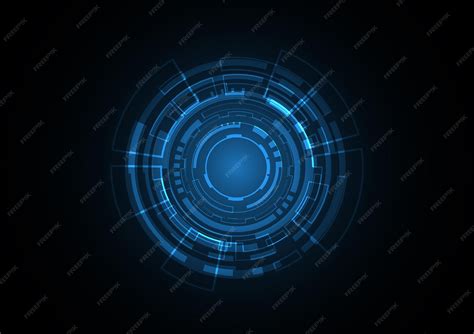 Technology Abstract Future Circle Background Vector 的图像结果