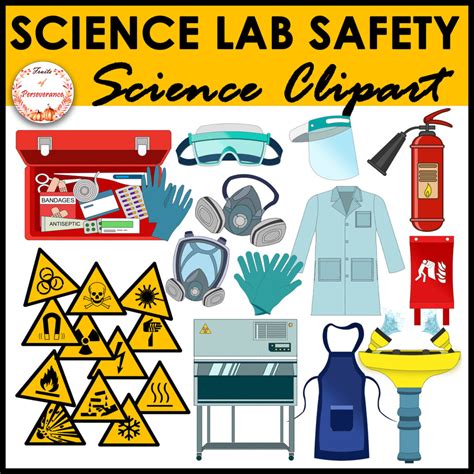 Science Lab Safety Equipment Clipart | Chemistry Lab Safety Signs ...