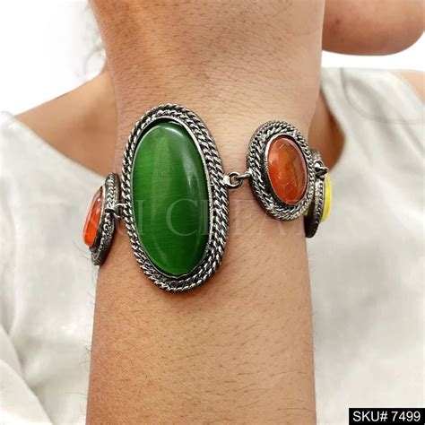 Bracelets- Plain - Fancy Gemstone Bracelet Exporter from Jaipur