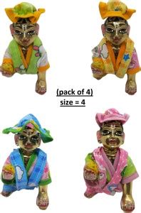 kanha collection KK GROUPS, size 4, Laddu gopal bib suit (pack of 4 ...