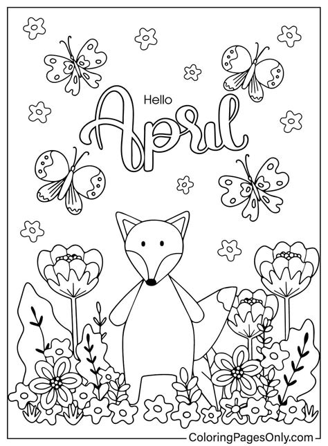 40+ April 2025 Coloring Pages - Free Printable PDF & Online Coloring ...