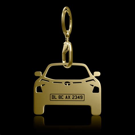 Buy Gold Plated Car Keychain Online at the Best Price