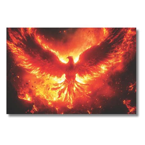 Viventiq rising phoenix wall painting | phoenix bird painting vastu ...