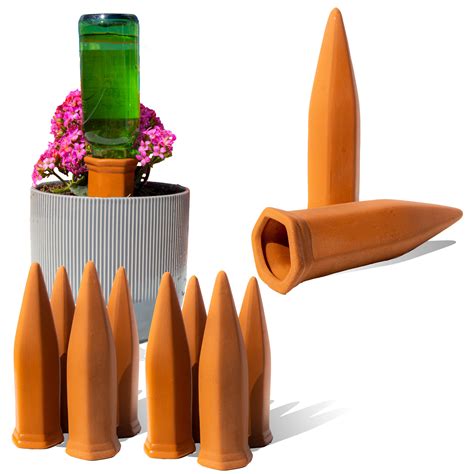 Reifier 10-Pack Terracotta Self Watering Spikes, Automatic Plant ...
