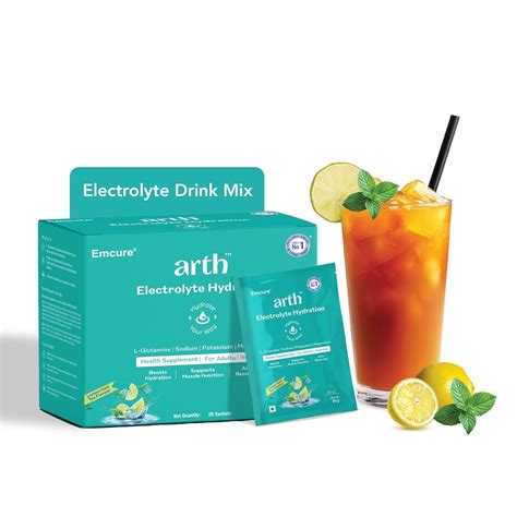Arth Electrolyte Powder | Instant Daily Hydration Drink | L-Glutamine ...