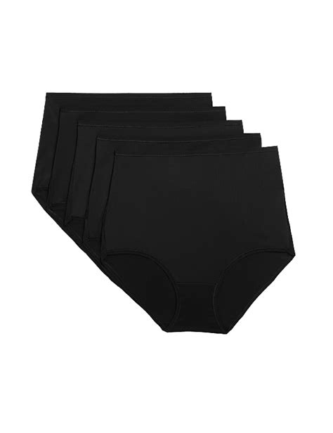 Buy 5pk No VPL Microfibre Full Briefs at Marks & Spencer