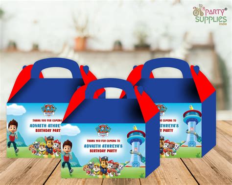 Paw Patrol The Explorer Theme Goodie Return Gift Boxes – Party Supplies ...