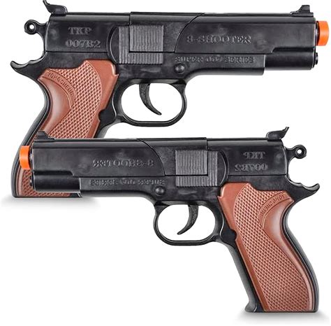 Cap Plastic Pistol Toy Gun for Kids - (2) Pistols per Order - Kid Safe ...