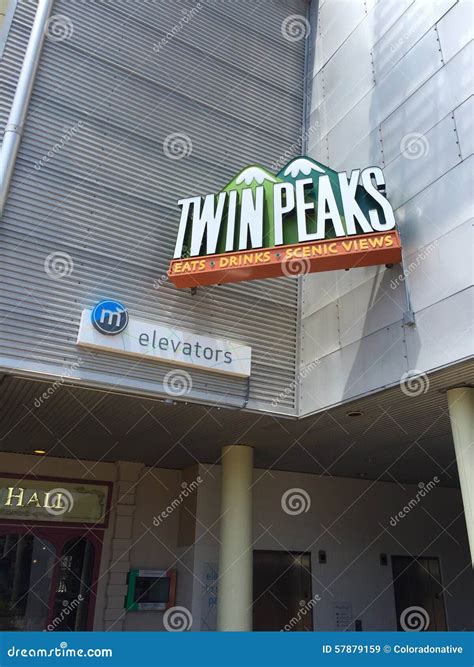 Twin Peaks Sign editorial stock image. Image of food - 57879159